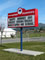 non-electric pylon sign with changeable letter readerboard - Wenatchee, WA